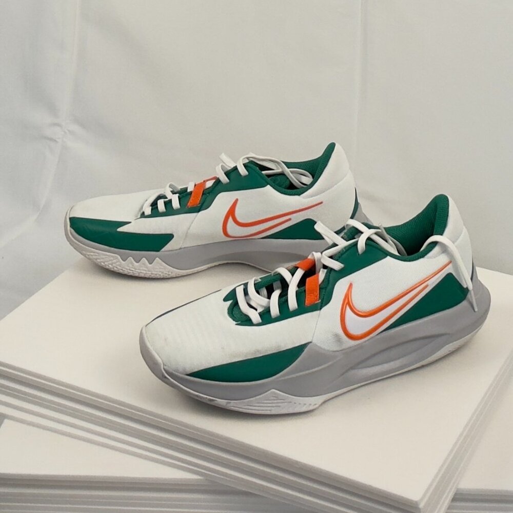Nike White Sneakers with Miami Colors - Men Size 8.5 or Ladies Size 10 (USA)